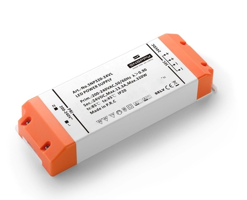 Plastic Housing IP20 Constant Voltage LED Driver AC DC SNP320-12/24VL 320W 320W 12V 24V Indoor CE ROHS TUV For Linear Light Plastic Housing 100-240vac